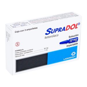 SUPRADOL KETOROLACO INY IV-IM 3 AMP 30mg